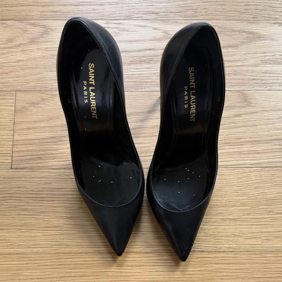 Saint Laurent Zoe Black Heels 6/36 - Picture 2 of 7